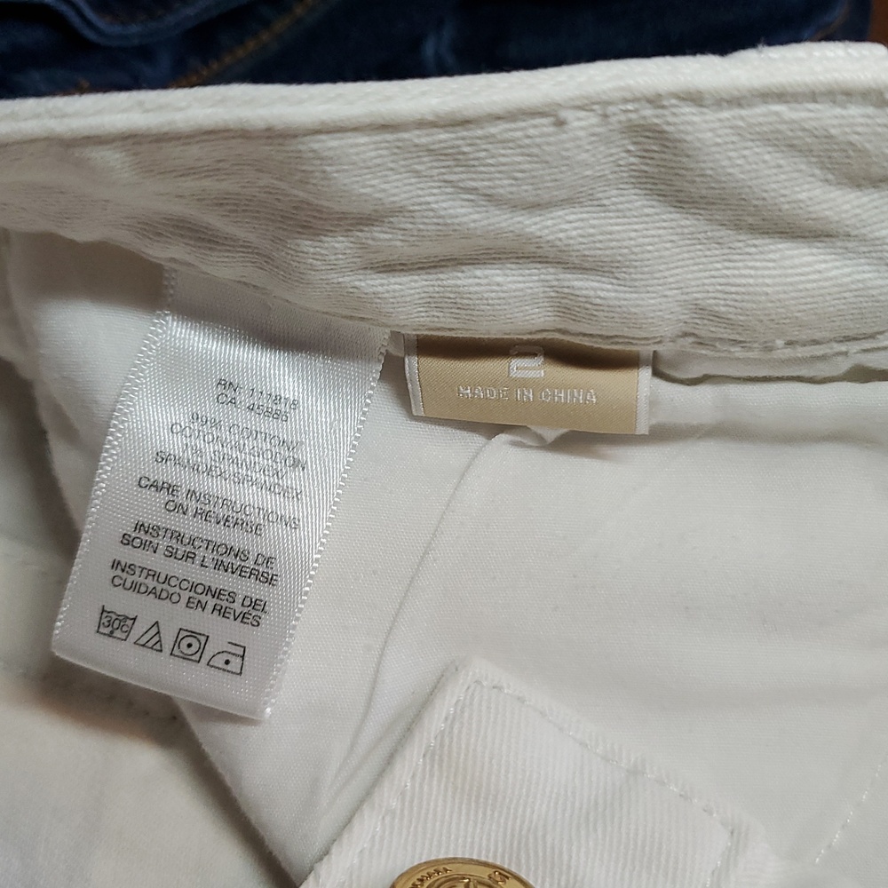 Michael Kors Women's White Jeans - Picture 7 of 9